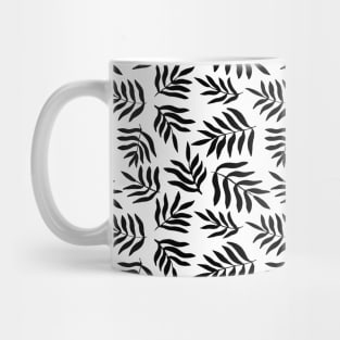 Branches pattern - black and white Mug
